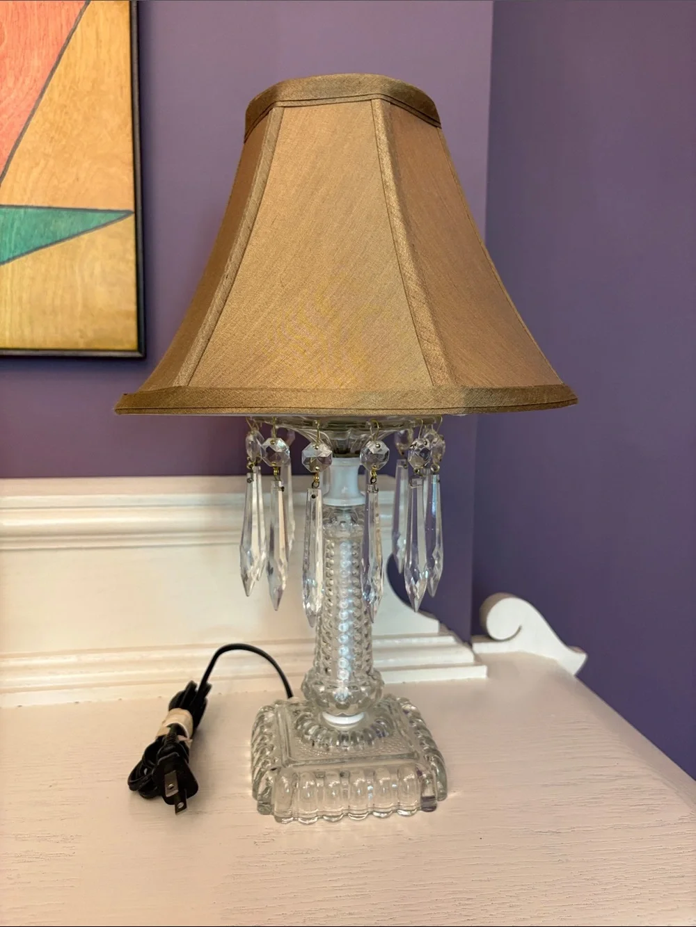 Vintage Glass Lamp